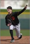  ?? COURTESY OF THE GIANTS ?? De La Salle High graduate Kyle Harrison was 4-3with a 2.71ERA in 25combined starts at two minor league levels for the Giants last season.