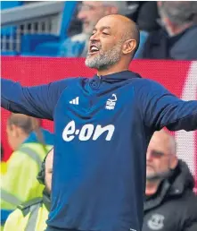  ?? ?? Nottingham Forest boss Nuno Espirito Santo.