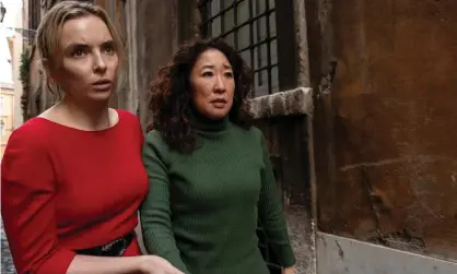  ?? Photograph: Gareth Gatrell/BBC/Sid Gentle ?? Jodie Comer, left, as Villanelle with Sandra Oh as Eve Polastri in Killing Eve: ‘I would rather we ended on a good note and kept our integrity.’