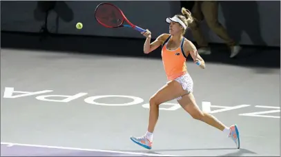  ?? ?? Canada’s Eugenie Bouchard sustained a shoulder injury at a March 2021 tournament in Mexico. Her return to profession­al tennis is set for this weekend in West Vancouver.