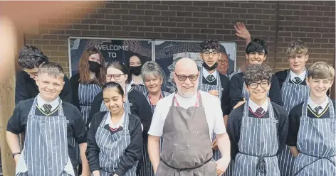  ??  ?? Nene Park Academy pupils got to attend the event at Ely and meet Alyn Williams. Below treats cooked by Sawtry Village Academy pupils.