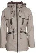 ??  ?? Filled with DuPont Sorona, a renewable insulation fiber, the Padova Waterproof Jacket (suggested retail, $230), from Horseware Ireland, is designed to be extra warm, with a breathable, anti-stain outer fabric that repels water and snow. The jacket has...