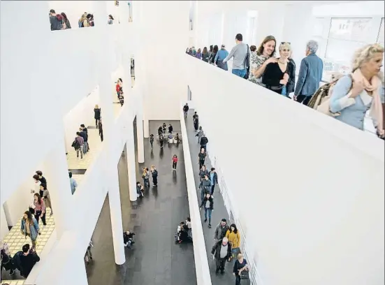  ?? MANÉ ESPINOSA ?? El Macba l’última edició de la Nit dels Museus, celebrada el maig del 2019