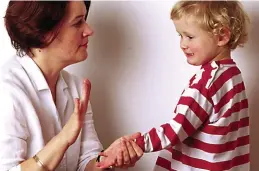  ??  ?? Breaking the law?: Smacking your own child could soon become a criminal offence