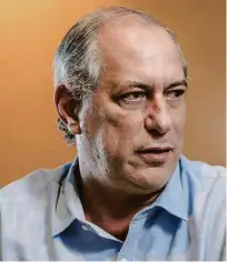  ?? Jarbas Oliveira/folhapress ?? Ciro Gomes, que ficou em terceiro lugar na corrida presidenci­al, diz ter sido traído por Lula e ‘asseclas’