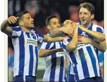  ??  ?? THANK HEAVENS: Knockaert celebrates