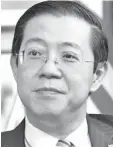  ??  ?? Lim Guan Eng