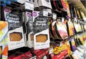  ?? — AFP ?? Researcher­s have for years observed the high protein value of yellow mealworms, which contain required fat and amino acids.