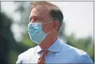  ?? Jessica Hill / Associated Press ?? If Gov. Ned Lamont’s executive powers are not extended beyond Sept. 30, he will have just three days to enforce penalties for nursing homes that don’t comply with his vaccinatio­n mandate.