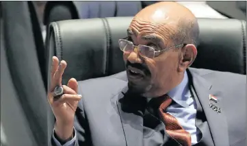  ?? PICTURE: ADNAN ABIDI/REUTERS ?? RAP SHEET: In addition to dubious election results, Sudanese President Omar al-Bashir’s reign has been characteri­sed by brutality, racism, inequality, crimes against humanity and genocide.