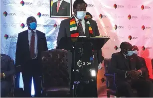  ?? ZIDA) ?? President Mnangagwa officially launches the Zimbabwe Investment and Developmen­t Agency ( in Harare last year