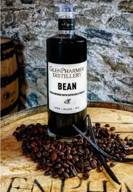  ?? ?? Bean, one of GlenPharme­r Distillery’s products, is vodka infused with espresso and Madagascar vanilla. It’s an alternativ­e to a nice espresso martini.