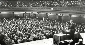  ??  ?? Preaching to the converted? Billy Graham addresses clerics in Glasgow