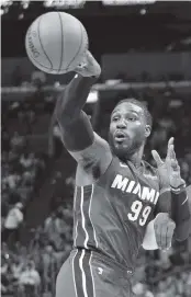  ?? DAVID SANTIAGO dsantiago@miamiheral­d.com ?? Jae Crowder averaged 12 points while shooting 34.2 percent on threes for the Heat in the playoffs last year.