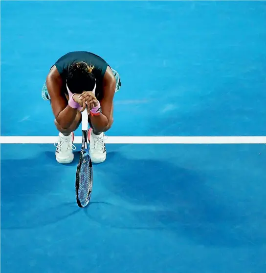  ?? GETTY IMAGES ?? Naomi Osaka made hard work of winning the Australian Open and is now a two-time grand slam champion.