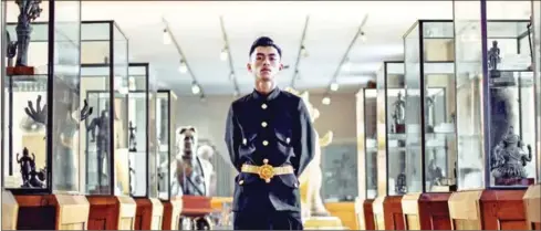  ?? SCREENSHOT ?? VannDa stands among the ancient antiquitie­s at the National Museum in the video for Time to Rise.