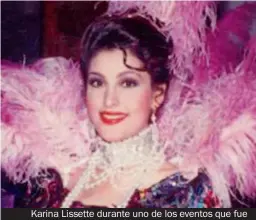  ??  ?? Karina Lissette durante uno de los eventos que fue soberana de los juegos florales del carnaval.