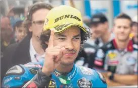  ?? FOTO: EFE ?? Franco Morbidelli lidera actualment­e el Mundial con Luthi y Àlex Márquez al acecho