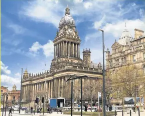  ??  ?? CHANGED DAYS Leeds Town Hall is at the centre of one of the best city breaks in the UK