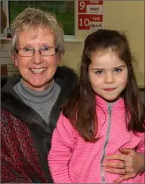  ??  ?? Aoibhe Kehoe with her aunt Margaret Atkinson.