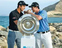  ?? – Supplied photo ?? READY FOR THE BATTLE: Sebastien Gros, left, and Ricardo Gouveia are pictured at the Shangri-La Barr Al Jissah Resort and Spa in Muscat, the official hotel partner of NBO Golf Classic.