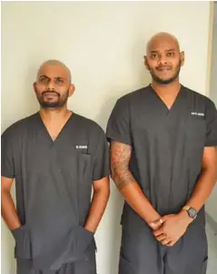  ?? ?? From left: Registered Nurse, Bioin Kumar and Dr Rayvaan Singh.