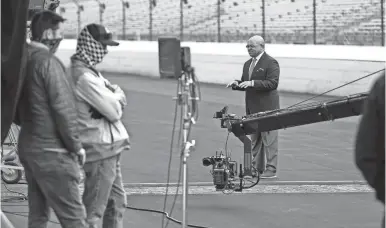  ?? IMS PHOTO ?? NBC’s Mike Tirico and IndyCar’s Simon Pagenaud and Alexander Rossi headline Sunday’s special broadcast of the ‘Indy 500 Special: Back Home Again.’