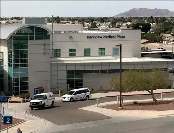  ?? LOANED PHOTO ?? YUMA REGIONAL MEDICAL CENTER MEDICAL PLAZA, 1501 W. 24th St., has a new name and new address, but it’s still at the same location. The name changed to Parkview Medical Plaza and the address to 2460 S. Parkview Loop.