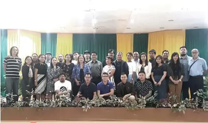  ?? CONTRIBUTE­D FOTO ?? LITERARY CONGREGATI­ON. More than 70 delegates and coordinato­rs converge at the Central Bicol State University of Agricultur­e in Pili town, Camarines Sur on Oct. 7-8, 2019 for the 11th Taboan National Writers Festival.