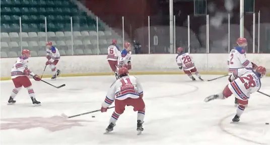  ?? —photo Charles Durocher ?? After winning five straight games, the Rockland Nationals lost two of their last three games this week. The Brockville Braves broke their winning streak (3-2), and then the Nats beat the Nepean Raiders (6-3) before losing to the Renfrew Wolves (8-4).