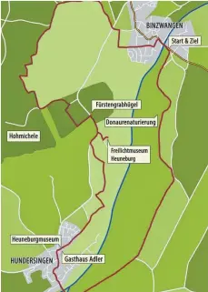  ?? GRAFIK: MICHELLE BARBIC ?? Rund 20 Kilometer lang ist der Rundweg.