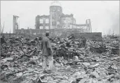  ?? Stanley Troutman Associated Press ?? A DESTROYED theater in Hiroshima, a month after the U.S. dropped the atomic bomb in 1945.