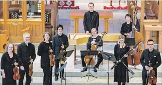  ??  ?? Nota Bene Baroque Players perform in Kitchener on Friday.