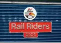  ??  ?? A close-up of the Rail Riders 2020 nameplate applied to 66303 on July 7. Andy Coward