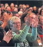  ??  ?? Delegates at the Caird Hall.