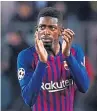  ??  ?? Ousmane Dembele: had given Barcelona the lead.