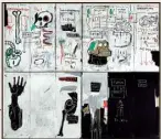  ??  ?? Jean-Michel Basquiat (-). Flesh and Spirit, . Estimation :  millions €