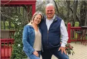  ?? TOM ARCHDEACON / STAFF ?? Bruce and Mary Ryan at their 130-acre horse farm east of Morrow in Warren County. Eight years ago Bruce survived a severe head injury from a horse that reared up and slammed a hoof down on his right temple. He was not expected to survive.