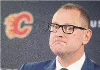  ?? LARRY MACDOUGAL THE CANADIAN PRESS ?? Calgary Flames GM Brad Treliving’s tears over his head coach’s resignatio­n turn an institutio­nal problem into a personal one and take focus from the real victims of racism, Shree Paradkar writes.