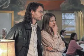  ?? PARAMOUNT NETWORK ?? David Koresh (Taylor Kitsch) and his wife, Rachel (Melissa Benoist) face the calm before the story in Paramount Network’s miniseries “Waco.”