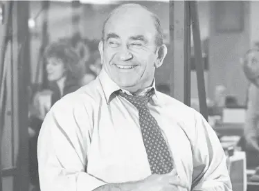  ?? WALLY FONG/AP ?? A 1980 photo of Ed Asner on the set of the CBS series“Lou Grant.”Asner died Aug. 29 at age 91.