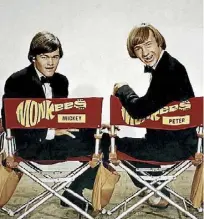  ??  ?? The Monkees’ Micky Dolenz and Peter Tork.