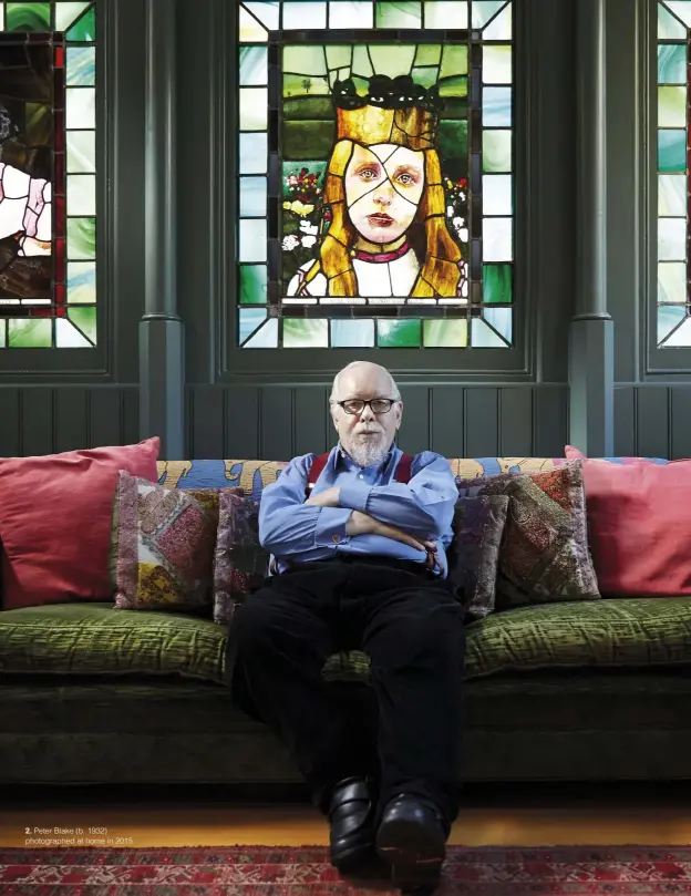  ??  ?? 2. Peter Blake (b. 1932) photograph­ed at home in 2015