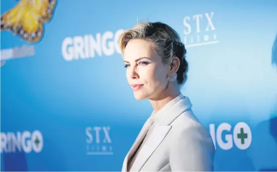  ?? Picture: Reuters ?? Cast member Charlize Theron poses at the premiere for the movie Gringo in Los Angeles, California, on Tuesday.