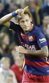  ?? EPA ?? Neymar, 23 anni, otto gol in sette partite in Liga