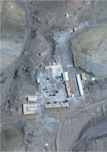  ?? AP ?? The Abadeh site, claimed to be where an expert worked on nuclear weapons, in March 2019