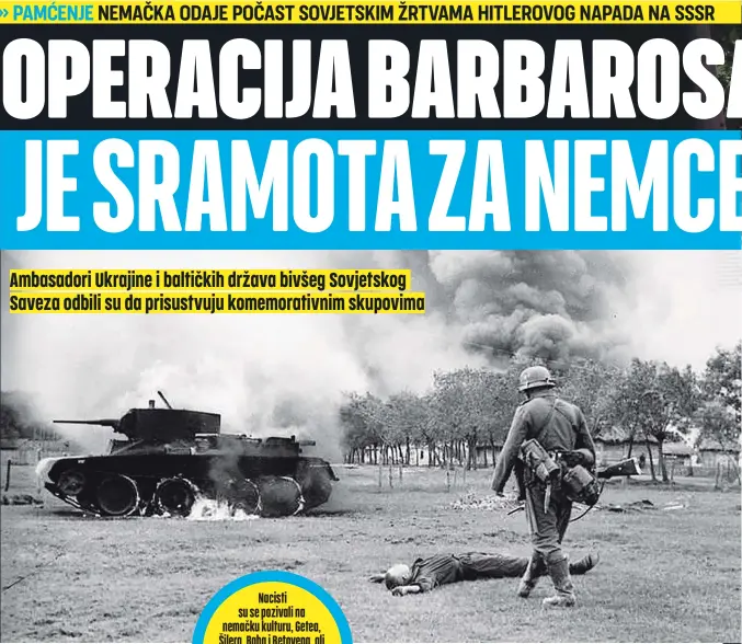  ??  ?? Nacisti su se pozivali na nemačku kulturu, Getea, Šilera, Baha i Betovena, ali su zapravo oskrnavili čitavu civilizaci­ju