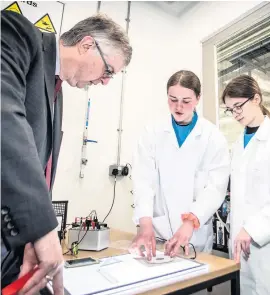  ??  ?? ● First Minister Mark Drakeford officially opens Grŵp Llandrillo Menai’s £13.6m centre of excellence for engineerin­g