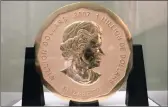  ??  ?? The gold coin valued at about R52 million that was stolen from Berlin’s Bode Museum.