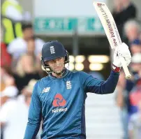  ?? AFP ?? England’s Joe Root celebrates his century in the third ODI. —